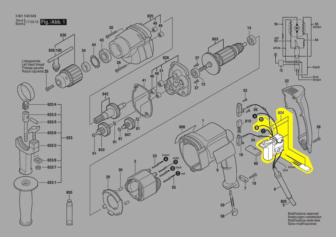 Interrupteur réf. 2 607 200 920 Bosch